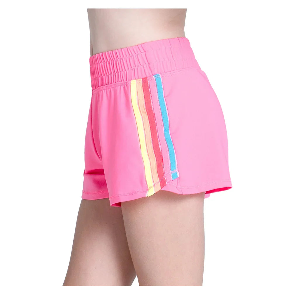 Girls' Prisma Stripe Short Pink