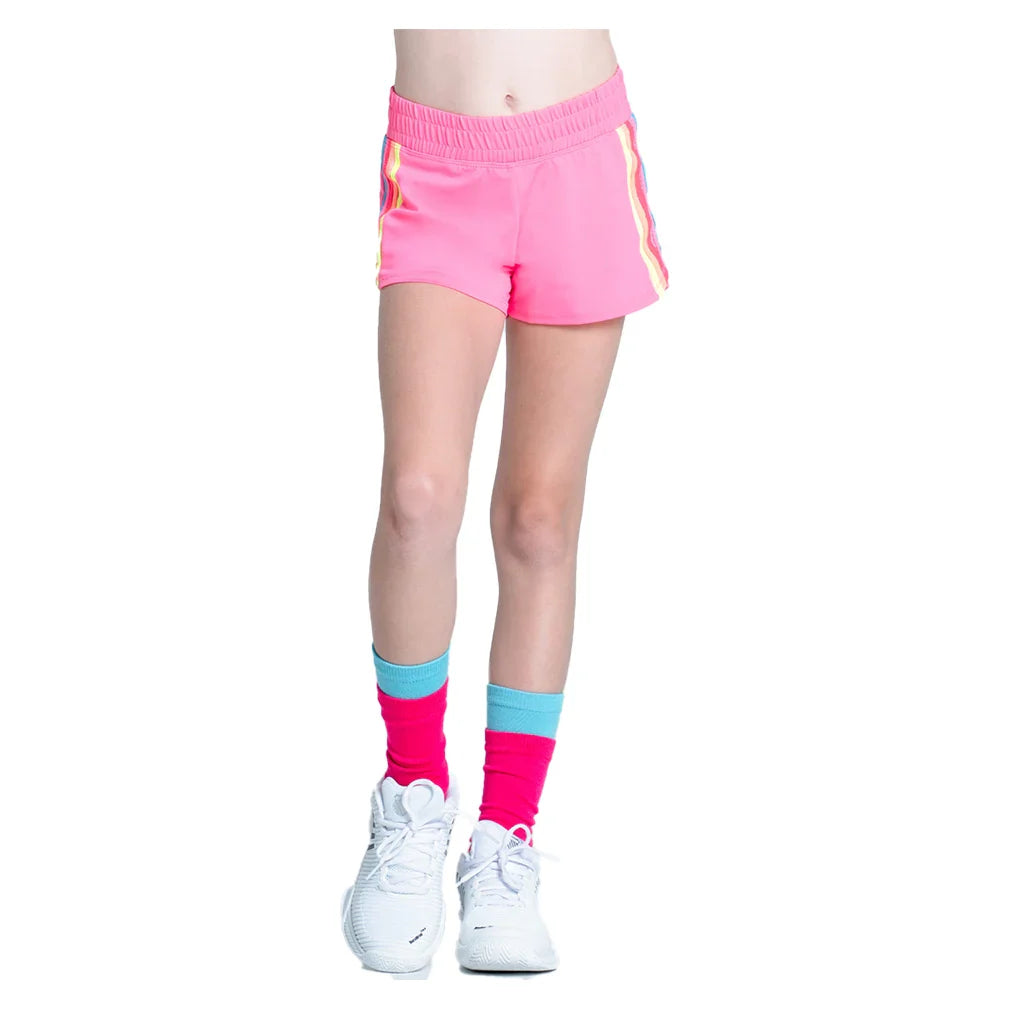 Girls' Prisma Stripe Short Pink