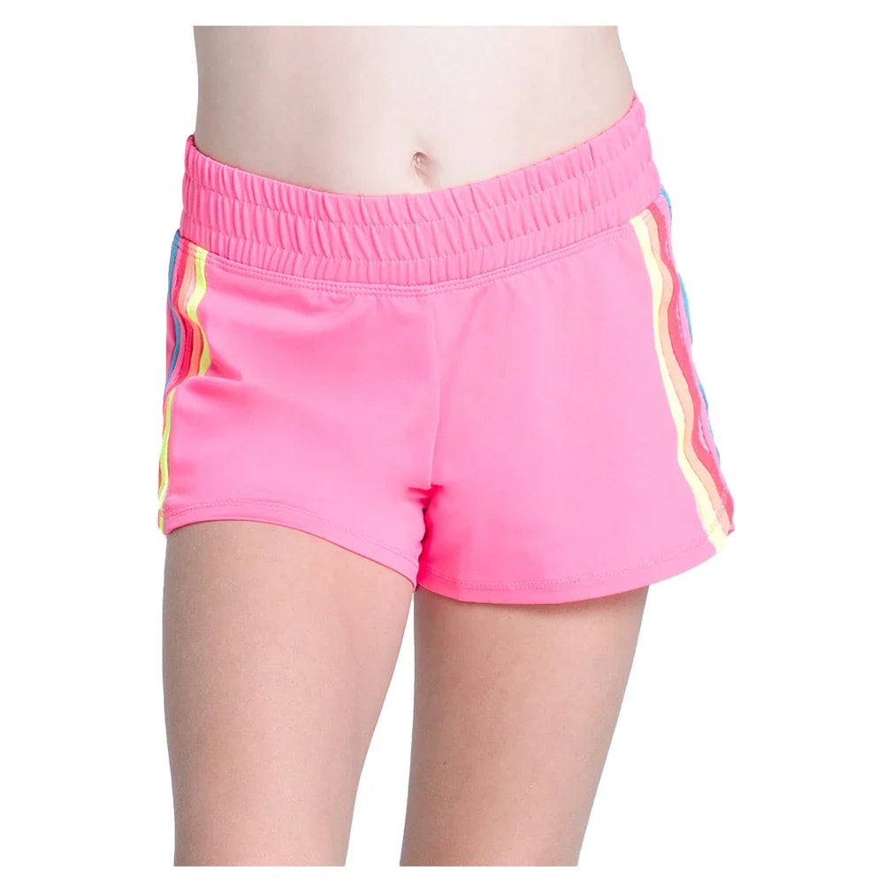 Girls' Prisma Stripe Short Pink