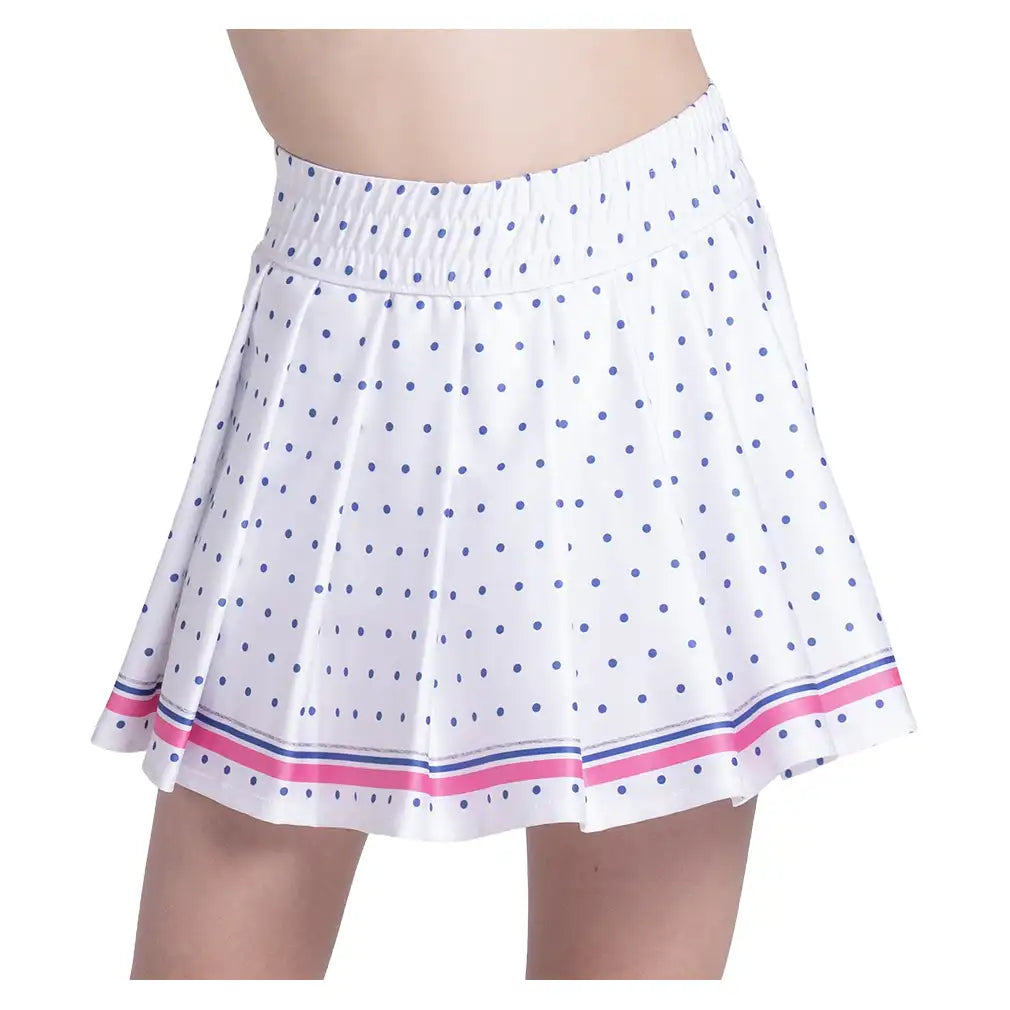 Girls' Bold Statement Pleat Skort White