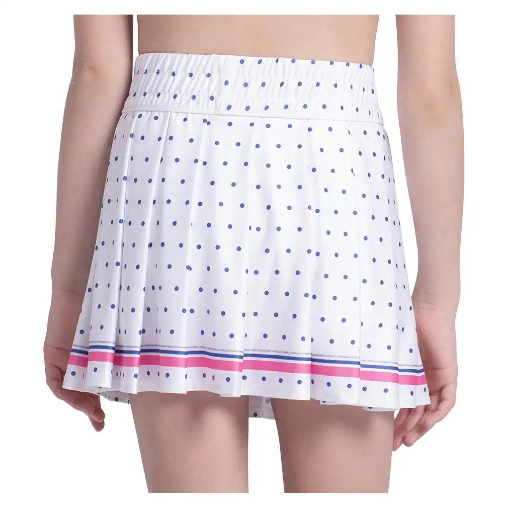Girls' Bold Statement Pleat Skort White