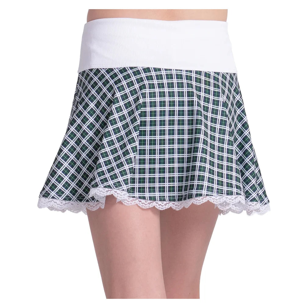 Girls' Preppy Please Flounce Skort Team Green, Lucky In Love, Pickleball Express, B188-01H300-2