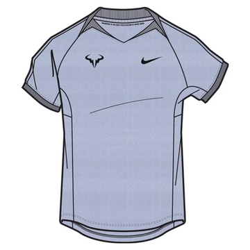 Men's Rafa Court Dri-FIT Advantage Top Ghost and World Indigo