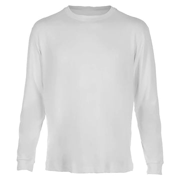 Men's SB Sport Classic Fit Long Sleeve Tennis Crew White
