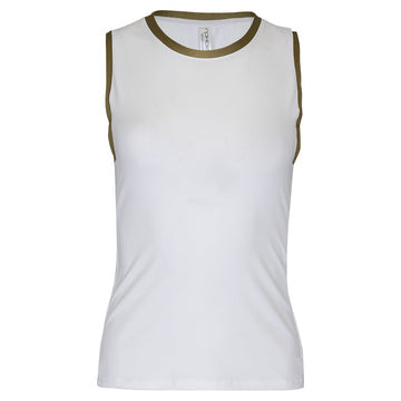 Women's New Harper Tank White and Camo
