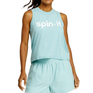 Women's Machli Swing Pickleball Tank Aquifer and Chalk