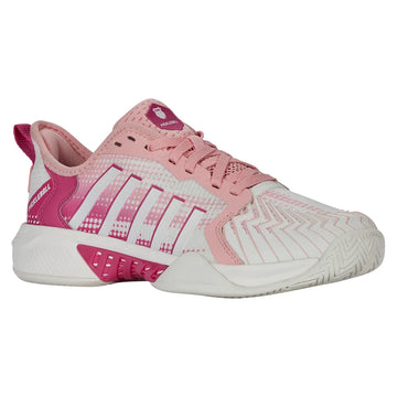 Women's Pickleball Supreme Court Shoes Cloud Dancer and Raspberry Sorbet