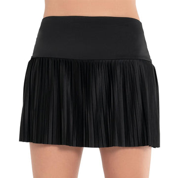 Womens 14.5 Inch Pleated Skirt Black