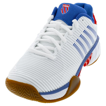 Men's Hypercourt Express 2 Indoor Pickleball Court Shoes White and Red