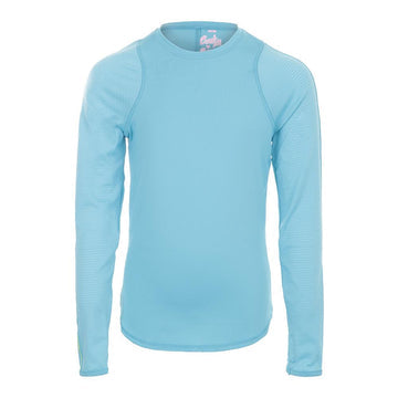 Girls' Long Sleeve Athletic Crew Ocean