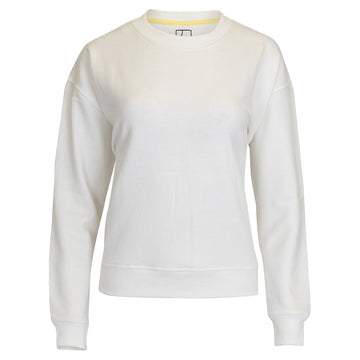 Women's Happiest On The Court Sweatshirt White and Pink