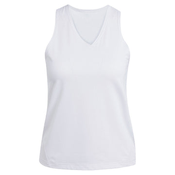 Women's Club V-Neck Tank White