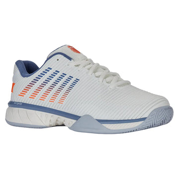 Men's Hypercourt Express 2 Wide Court Shoes Lucent White and Infinity