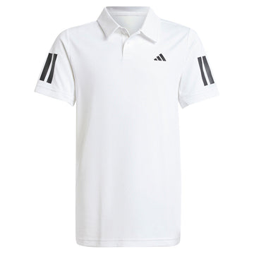 Boys' Club 3 Stripe Polo White