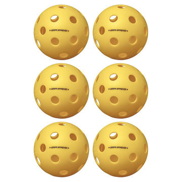 Fuse Indoor Pickleballs Yellow 6-Pack