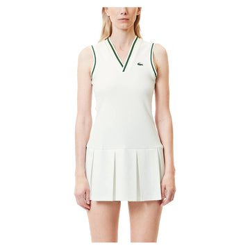 Women's Dress with Removable Pique Shorts White and Sinople