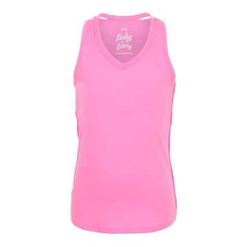 Girls' V-Neck Cutout Tank Pink