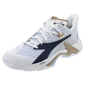 Women's B.Icon 3 Court Shoes White and Blue Corsair