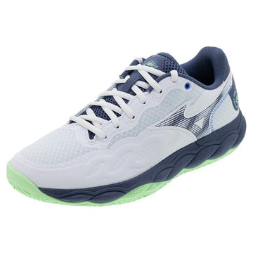 Men's Wave Enforce Court Court Shoes White and Vintage Indigo