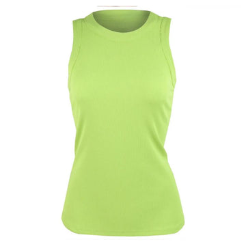 Women's Essential Rib Tank Sharp Green