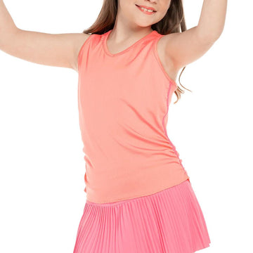 Girls' Lightweight Rib Tank Flamingo
