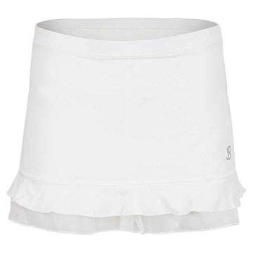 Girls' UV Colors Ruffle Tennis Skort White