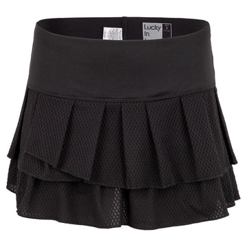 Women's Wavy Pleat Tier Skort