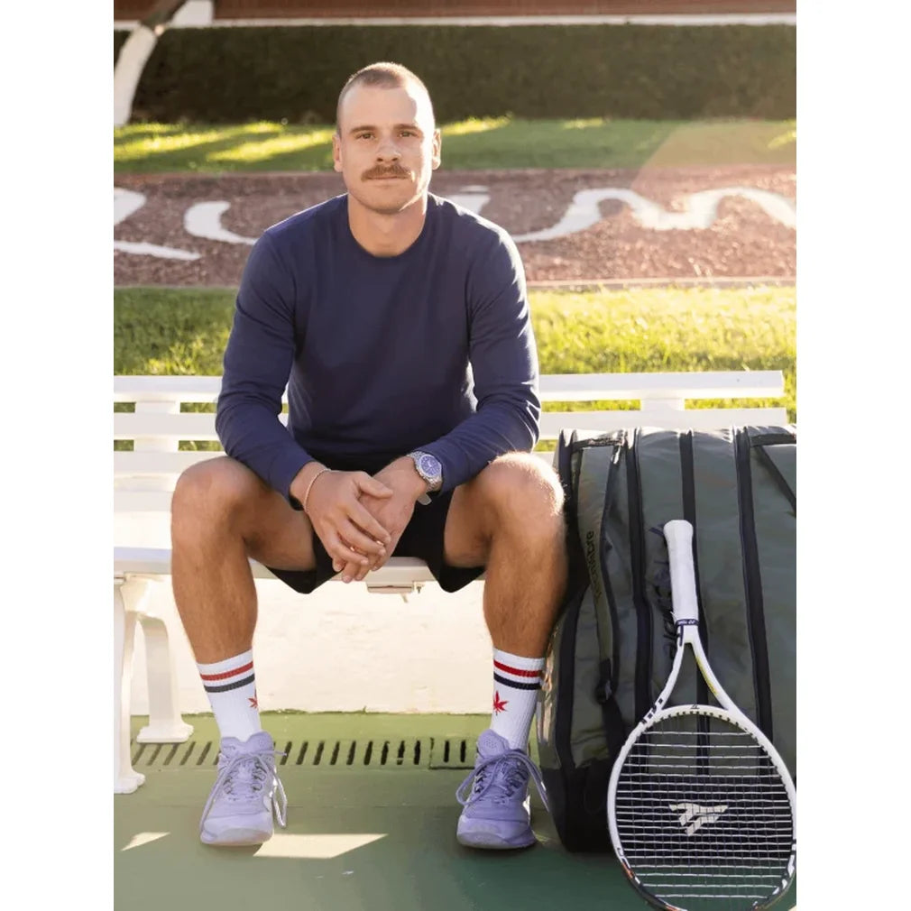 Men's Long Sleeve Tournament Crew, Boast, Pickleball Express, BM5TP30-F26-1
