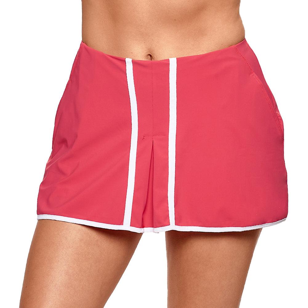 Women's 13 Inch Box Pleated Skort Geranium
