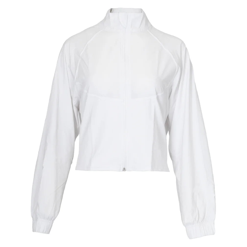 Women's Brooklyn Jacket, Bubble, White, Pickleball Express, BRKLN-B-WHITE-1