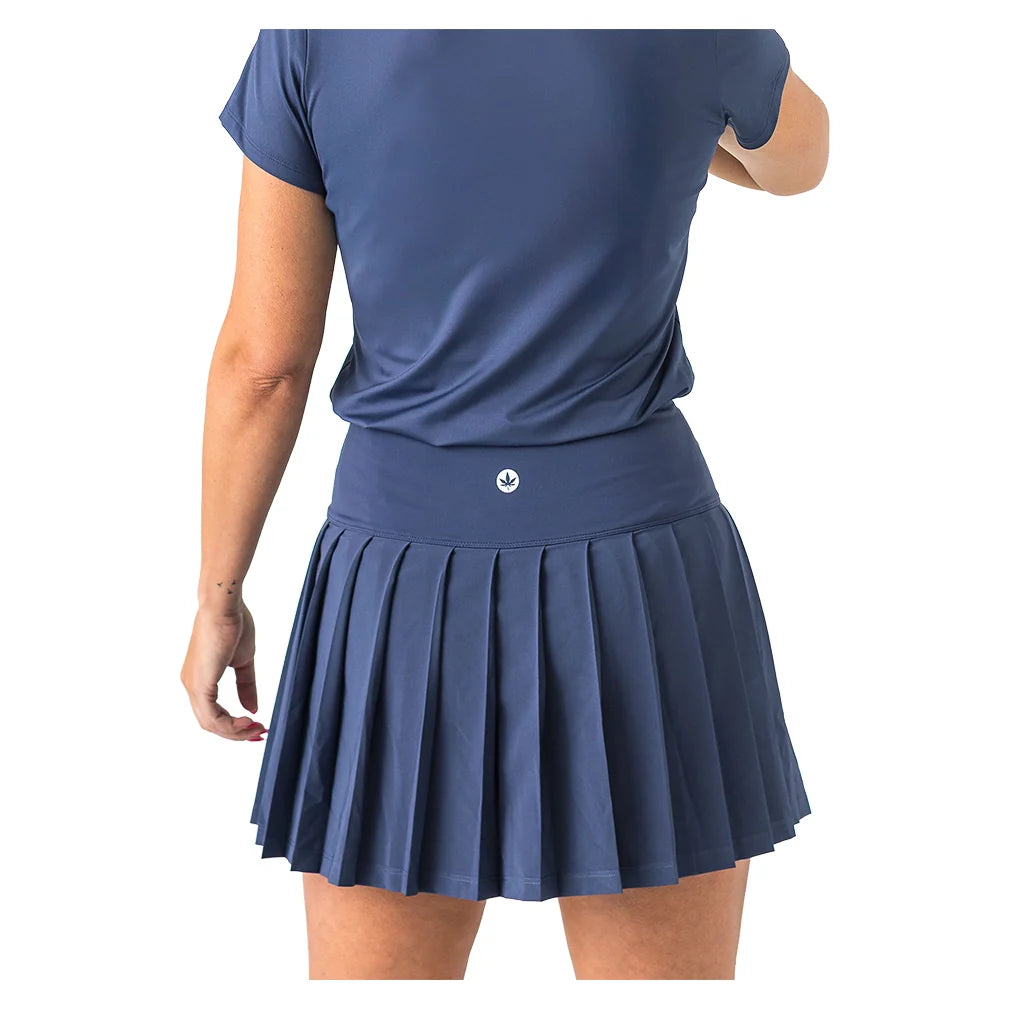 Women's High Waisted 2 in 1 Pleated  Skort
