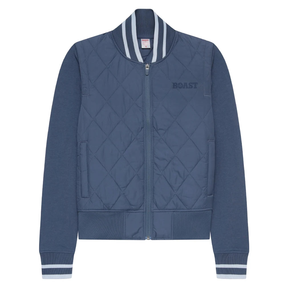 Women's Quilted Varsity Bomber Jacket