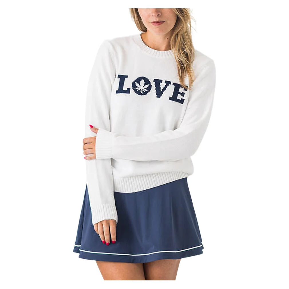 Women's Love Instarsia Crewneck Sweater