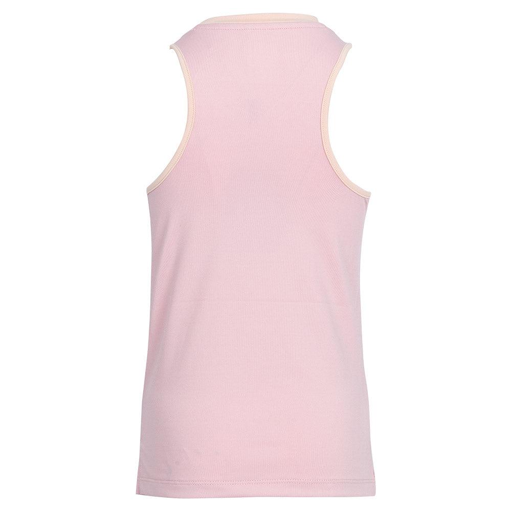 Girl's V-Neck Tennis Tank Pink and Orange