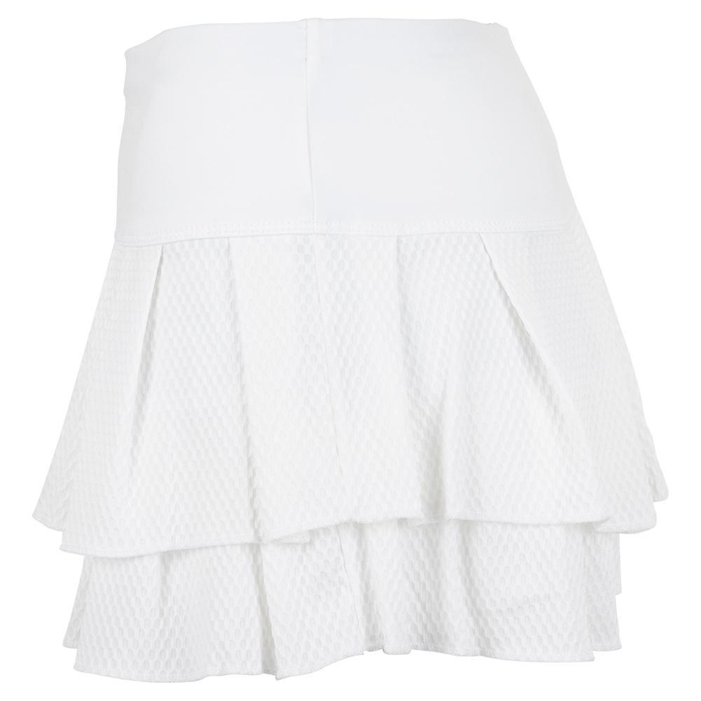Women's Wavy Pleat Tier Skort
