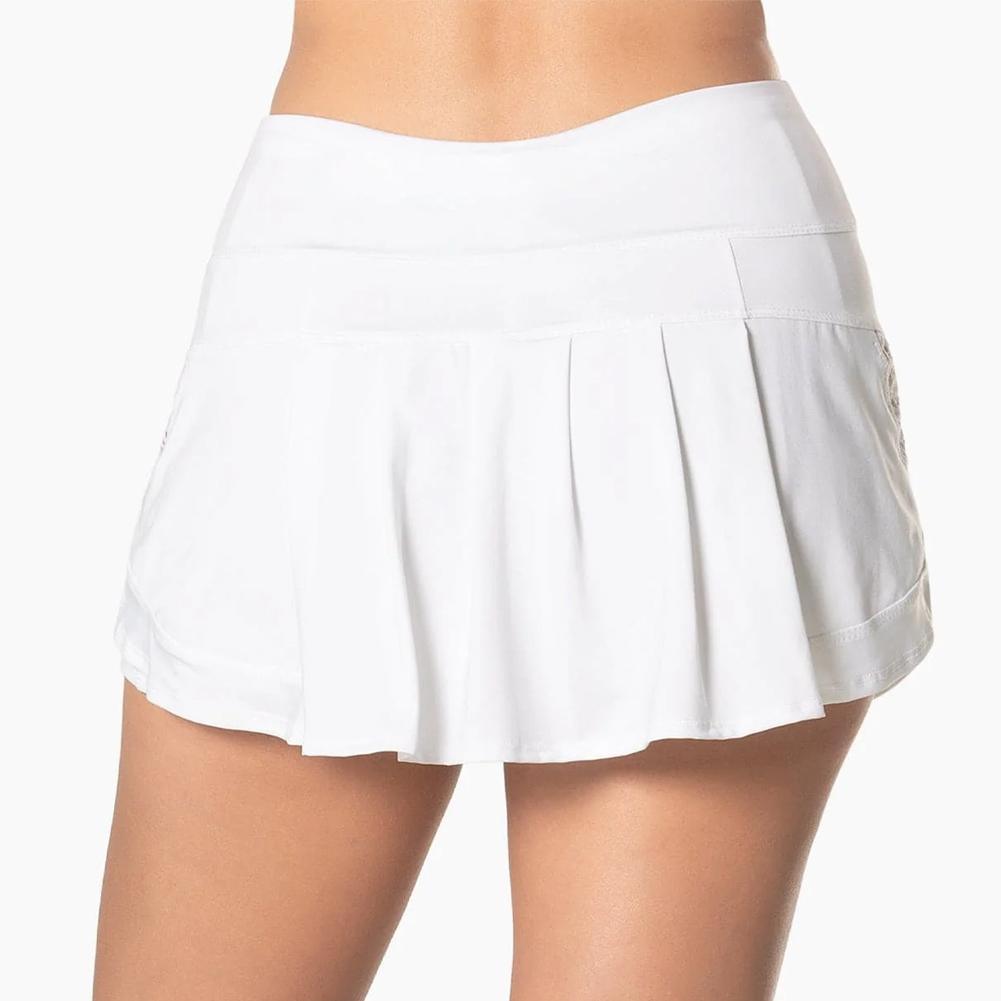 Women's Lace Track Skort White