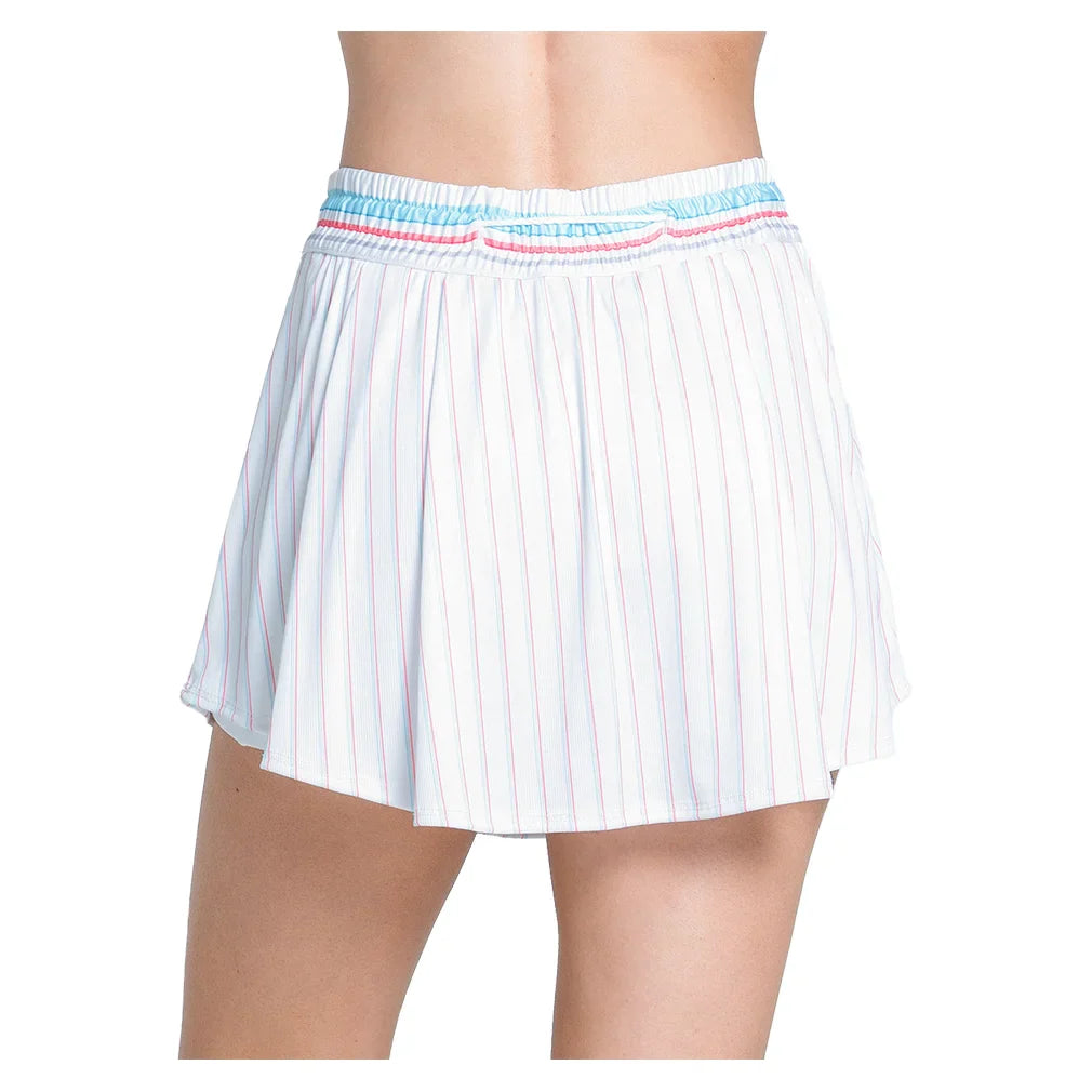 Women's High Waist Retro 13.5 Inch Skort White