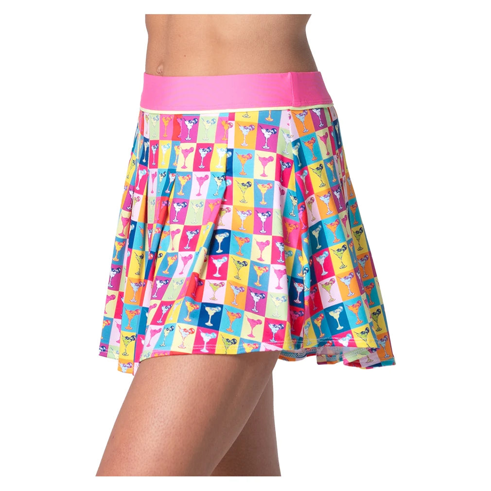 Women's Margarita Pop Art Pleat Skort Mulberry