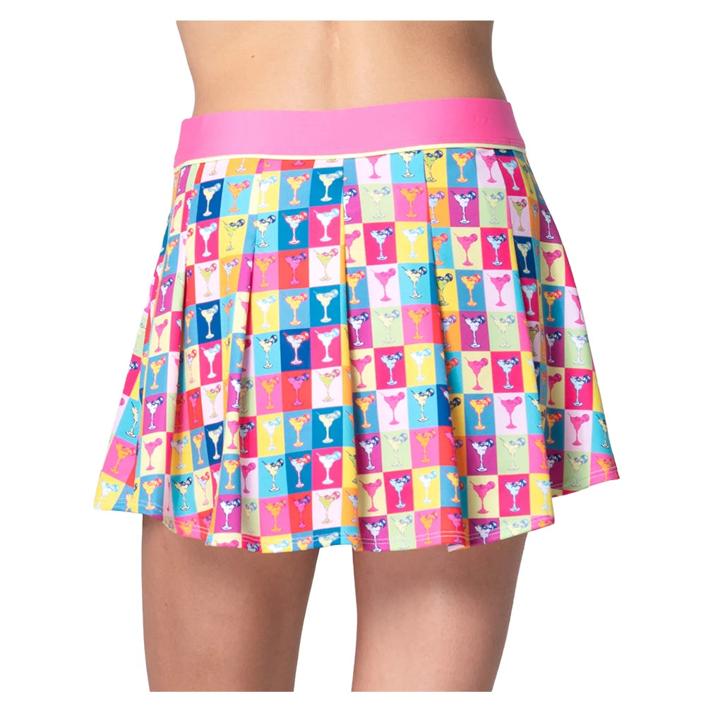 Women's Margarita Pop Art Pleat Skort Mulberry