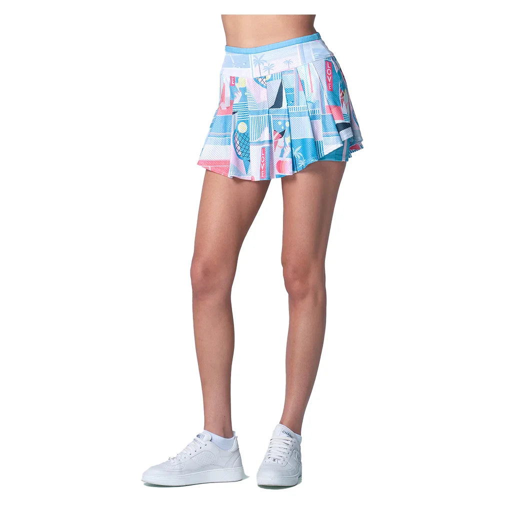 Women's Linen Intuition Skort Periwinkle