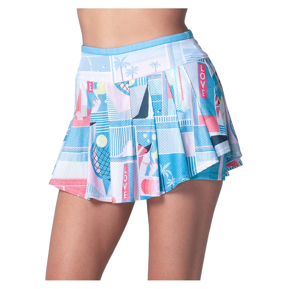 Women's Linen Intuition Skort Periwinkle