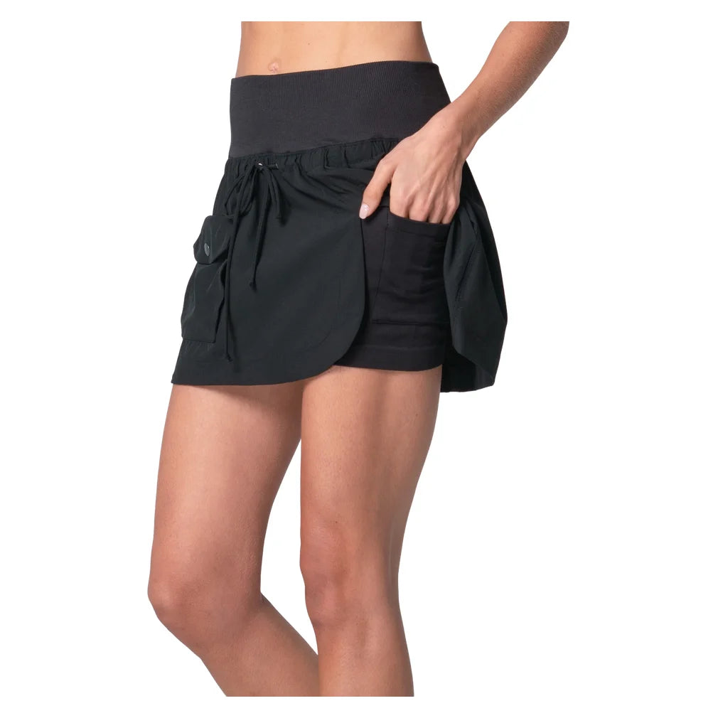 Women's Cargo Pocket Wrap 14 Inch Skort, Lucky In Love, Pickleball Express, CB801-3