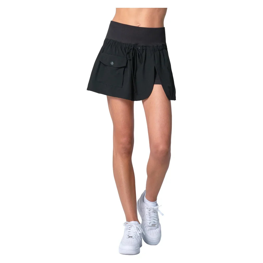 Women's Cargo Pocket Wrap 14 Inch Tennis Skort, Lucky In Love, Tennis Express, CB801-5