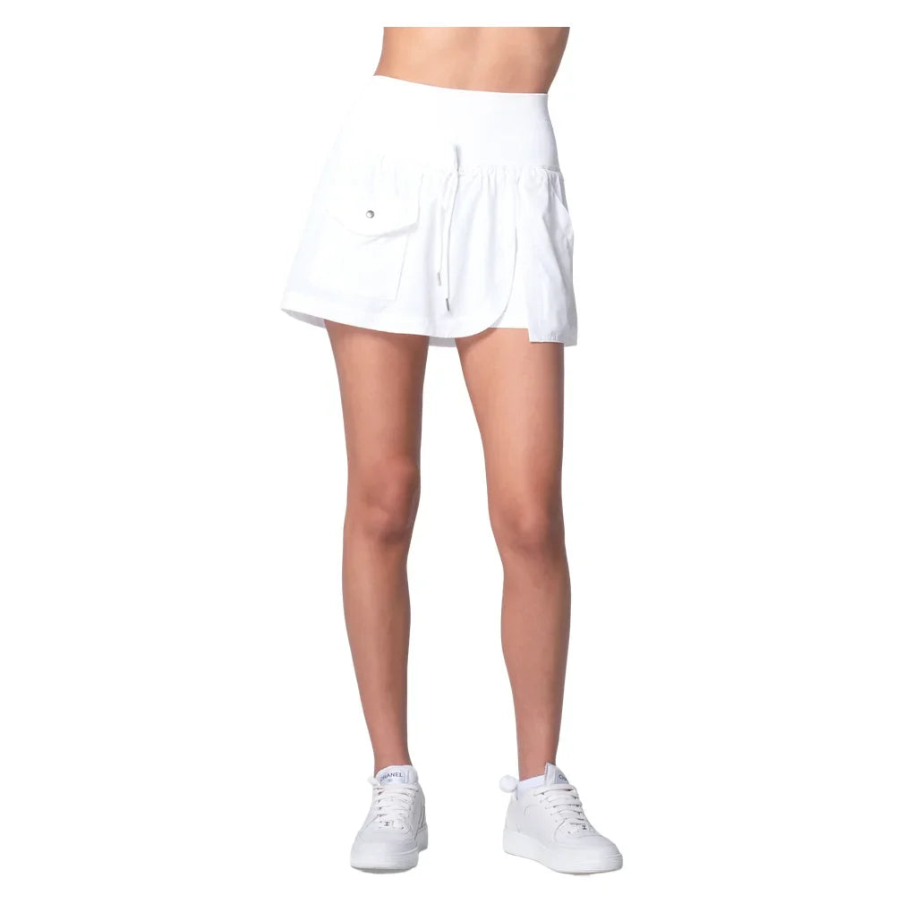 Women's Cargo Pocket Wrap 14 Inch Tennis Skort, Lucky In Love, Tennis Express, CB801-6