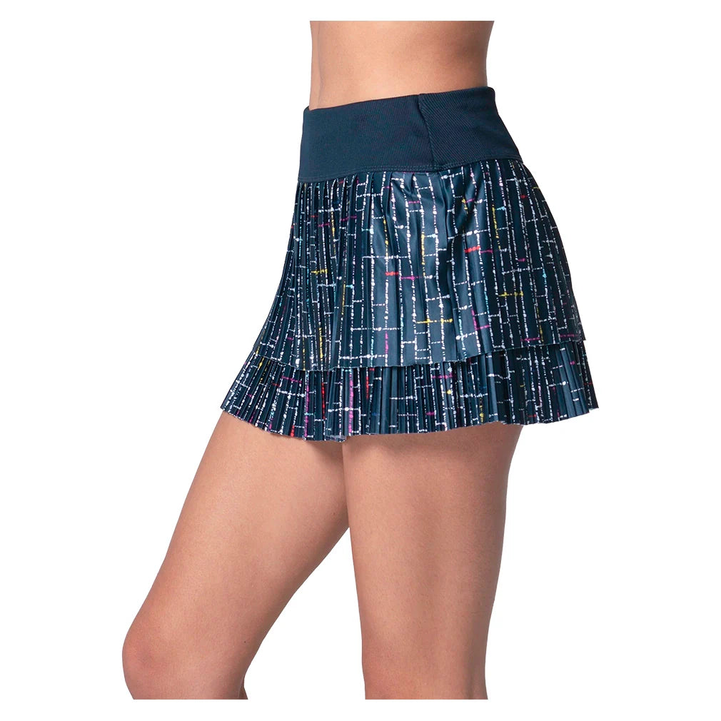 Women's Lovin' Boucle Pleated Skort Midnight