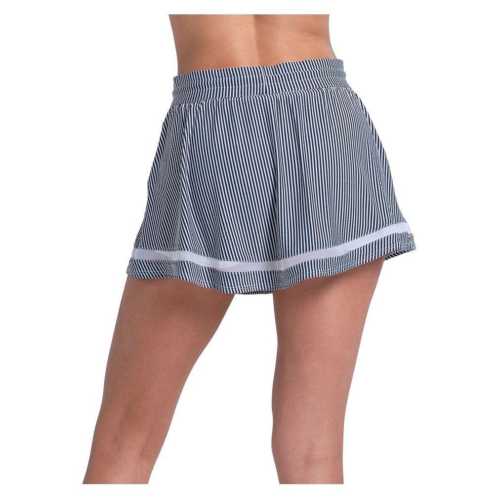 Women's High Waist Seersucker Skort