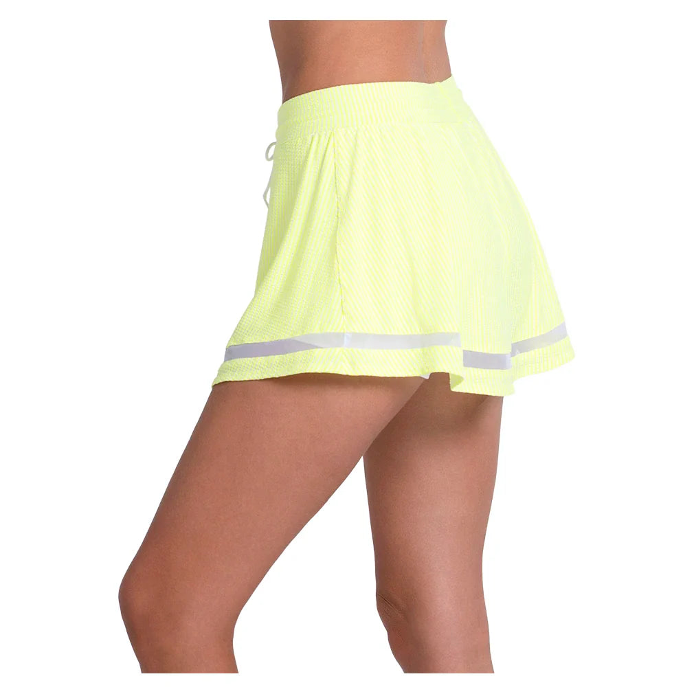 Women's High Waist Seersucker Skort