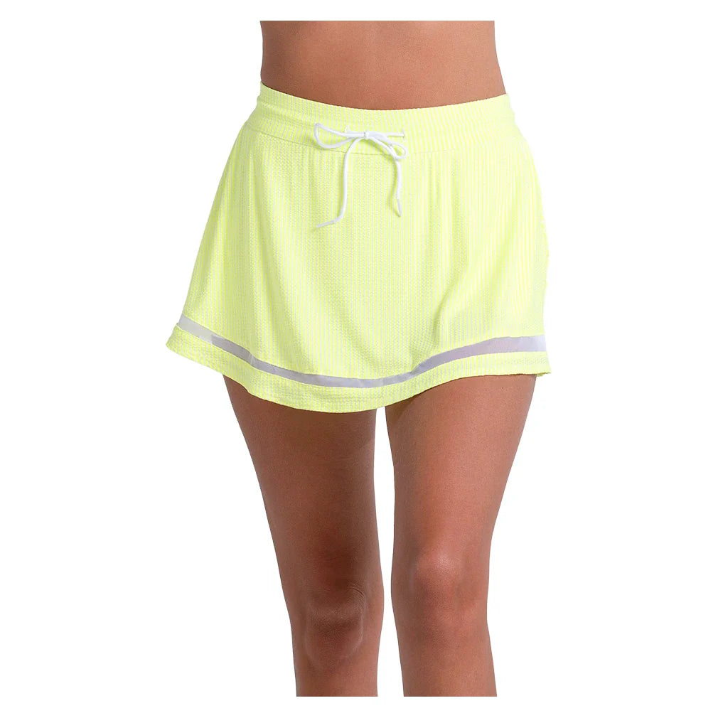 Women's High Waist Seersucker Skort