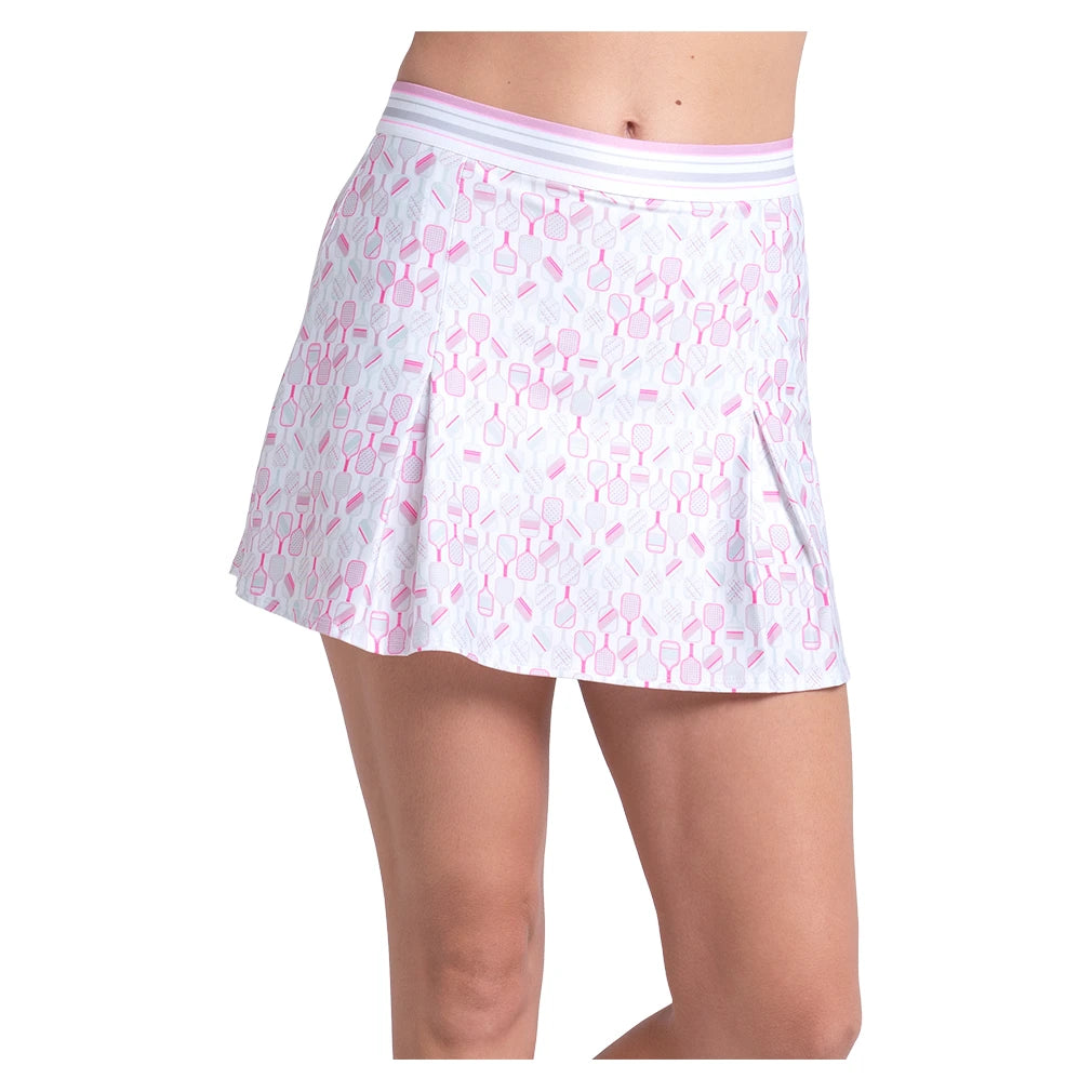 Women's Woven Paddle Pickleball Skort Paris Pink