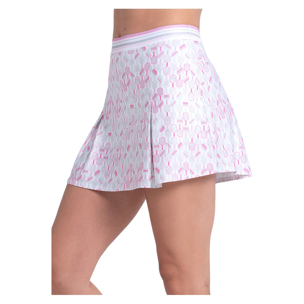 Women's Woven Paddle Pickleball Skort Paris Pink